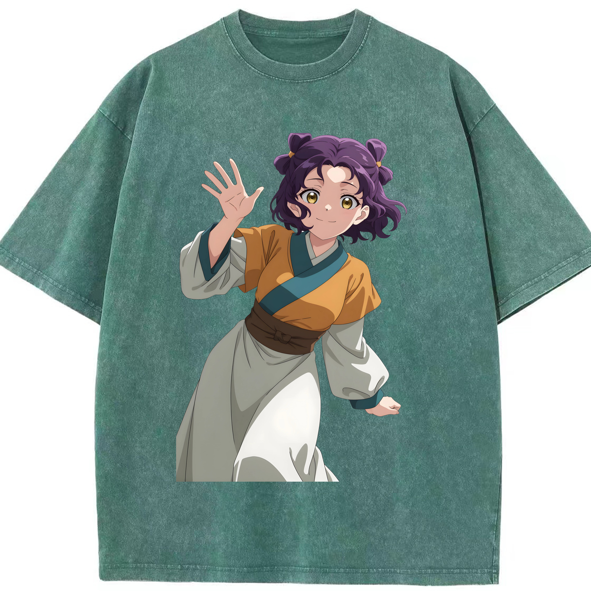 （画像用） 薬屋のひとりごと The Apothecary Diaries 綿100% ヴィンテージ風 半袖Tシャツ（フロントプリント）